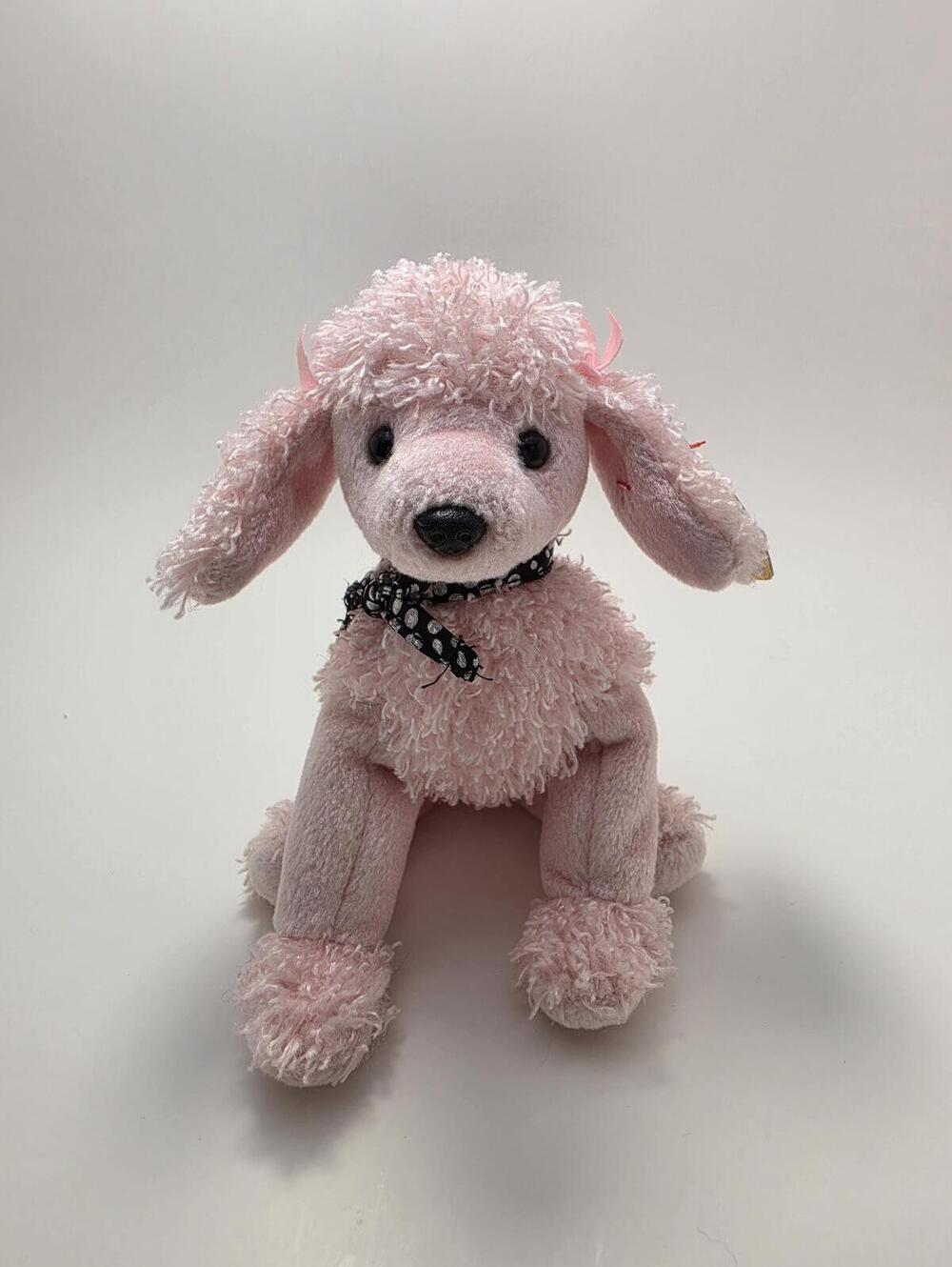 Ty Beanie Baby “Brigitte” the Pink Poodle! (6.5 inch) Creased Tag